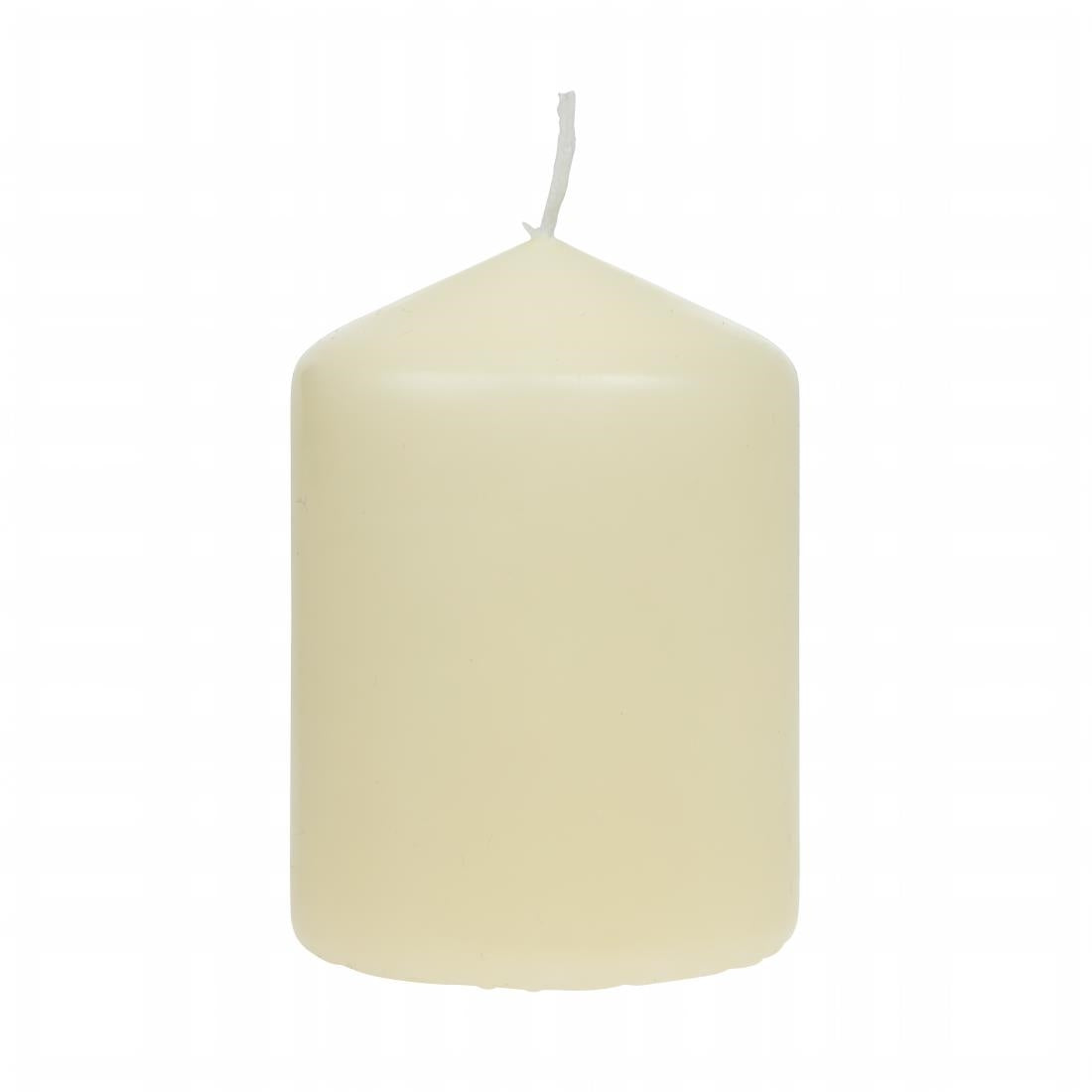 Ivory Pillar Short Candles 3" product image