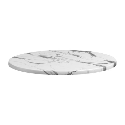 Enduratop Round Carrara Marble Table Top 800mm