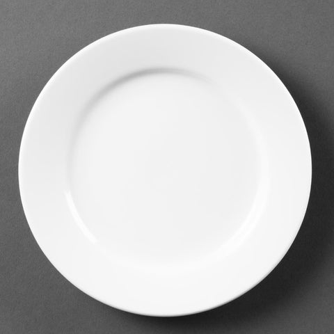 Olympia Whiteware Wide Rimmed Plates 165mm (Pack of 12)