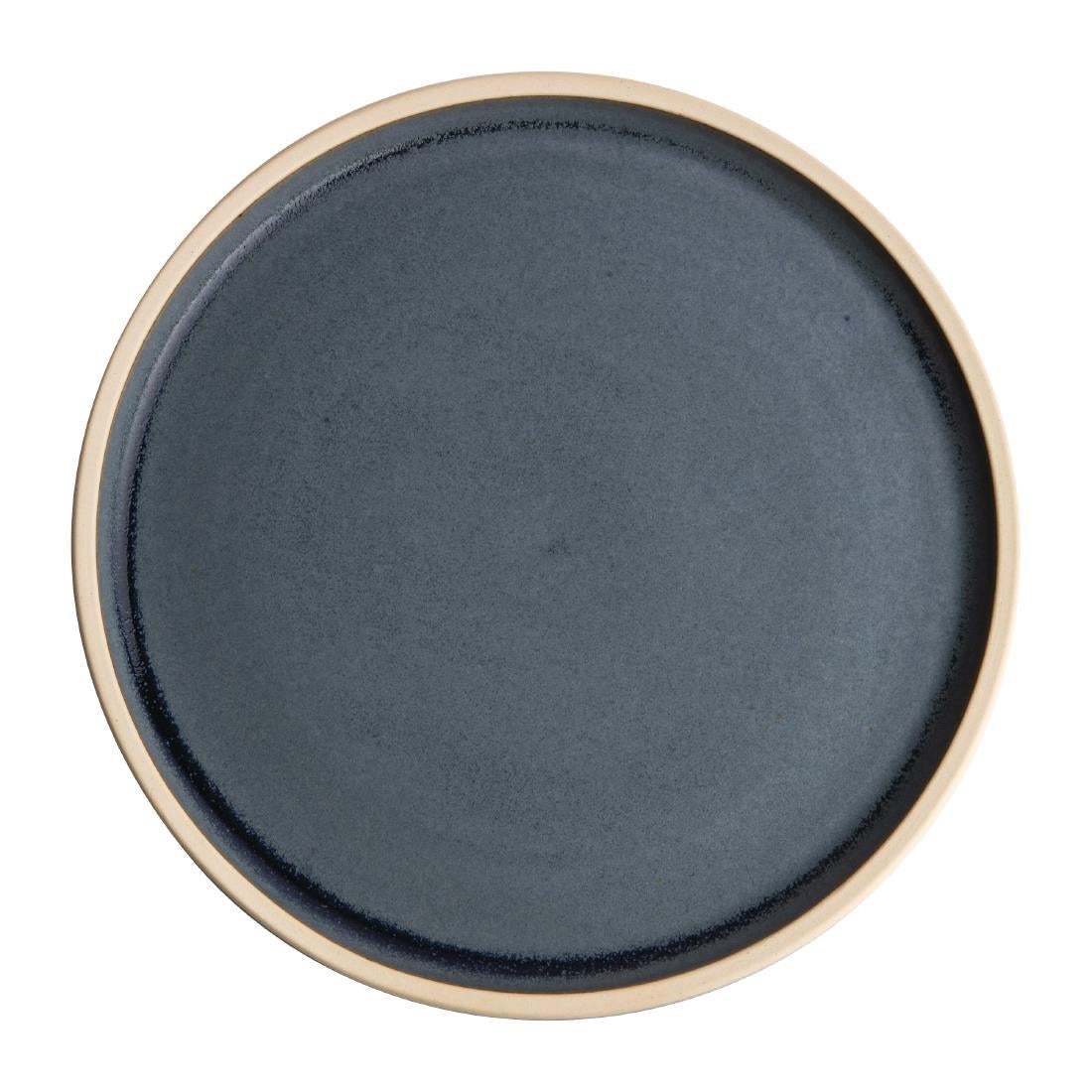 Olympia Canvas Flat Round Plate Blue Granite product image