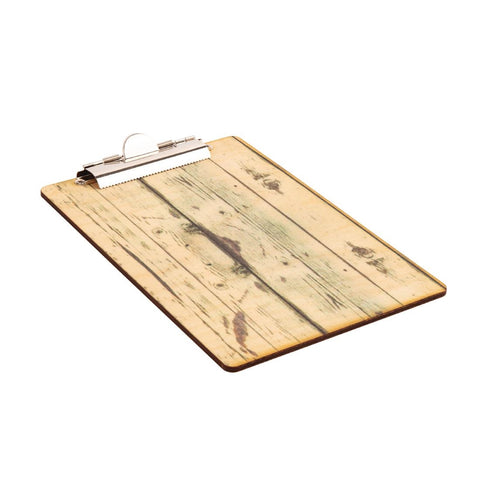 Wood Effect Menu Clipboard A4