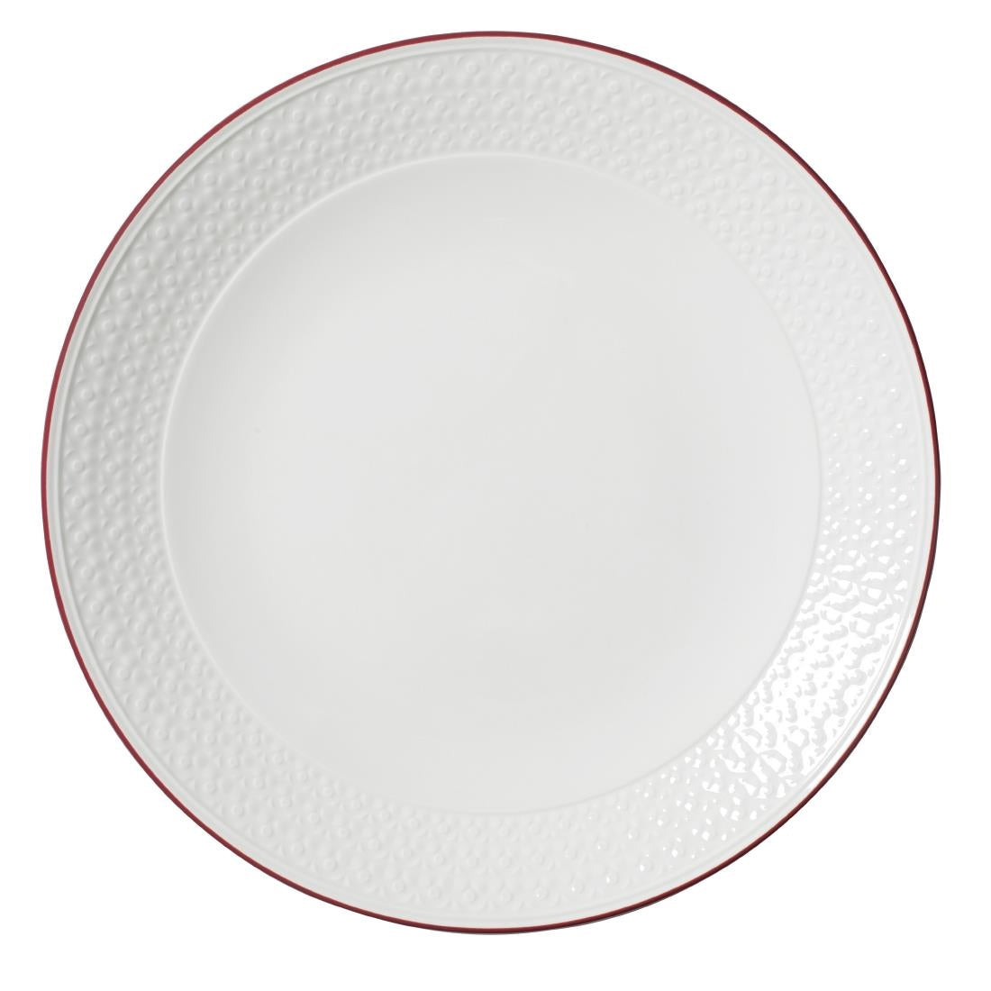 Steelite Bead Maroon Band Coupe Plates 285mm product image