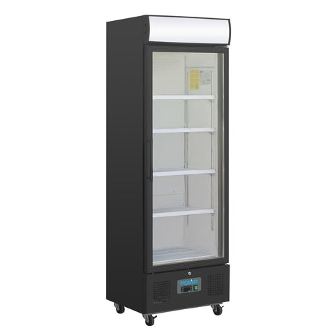 Polar G-Series Upright Display Fridge 368Ltr Black