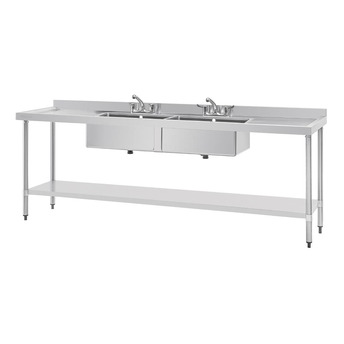 Vogue Stainless Steel Double Sink with Double product image