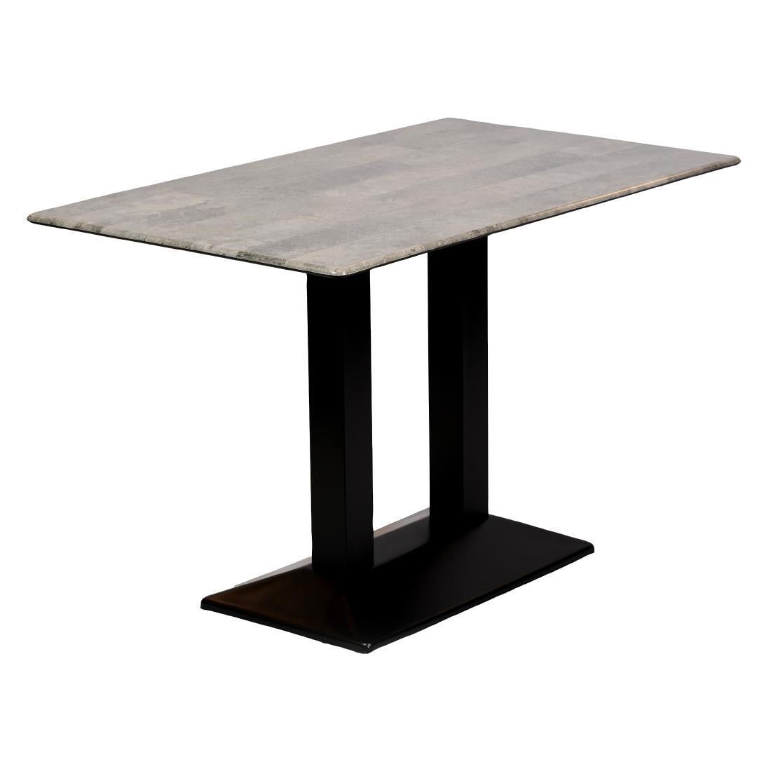 Turin Metal Base Rectangle Dining Table product image