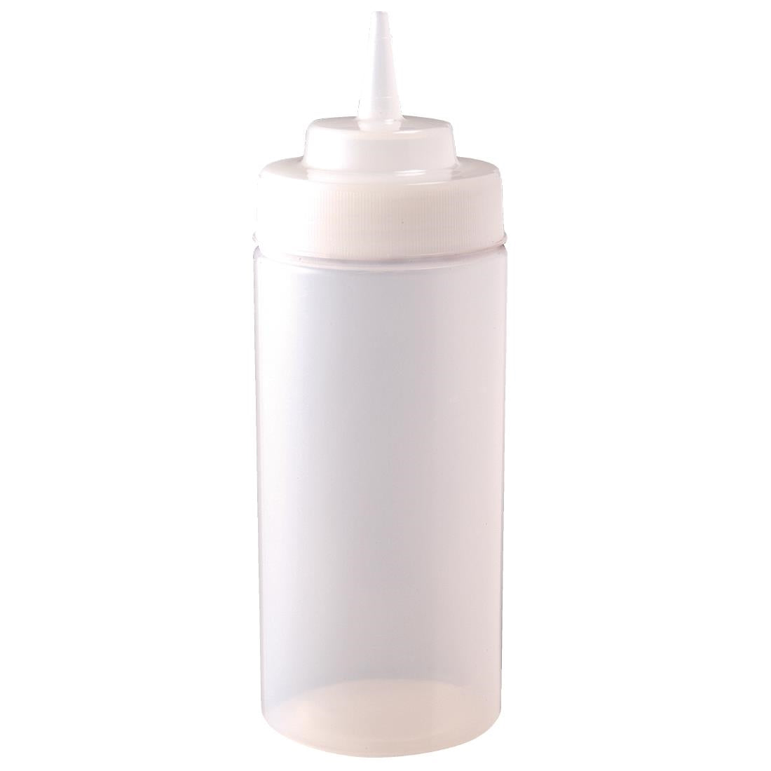 Vogue Clear Wide Neck Squeeze Sauce Bottle product image