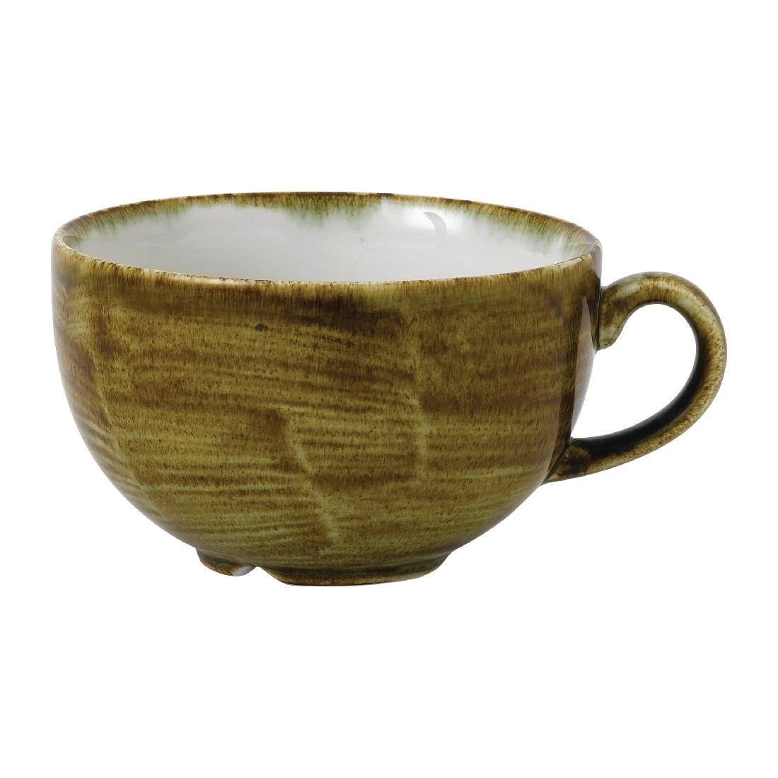 Stonecast Plume Olive Cappuccino Cup 12oz product image
