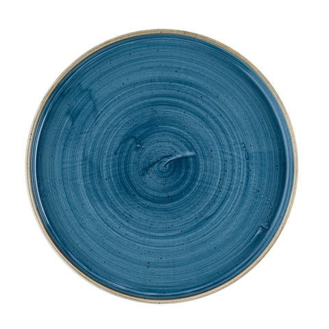 Churchill Stonecast Java Blue Walled Plates 260mm (Pack of 6)