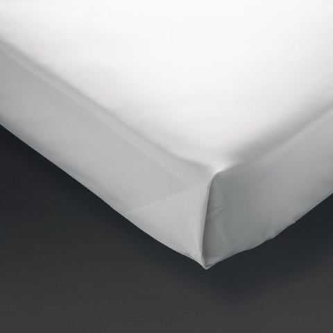 Mitre Essentials Pyramid Flat Sheet White 305cm