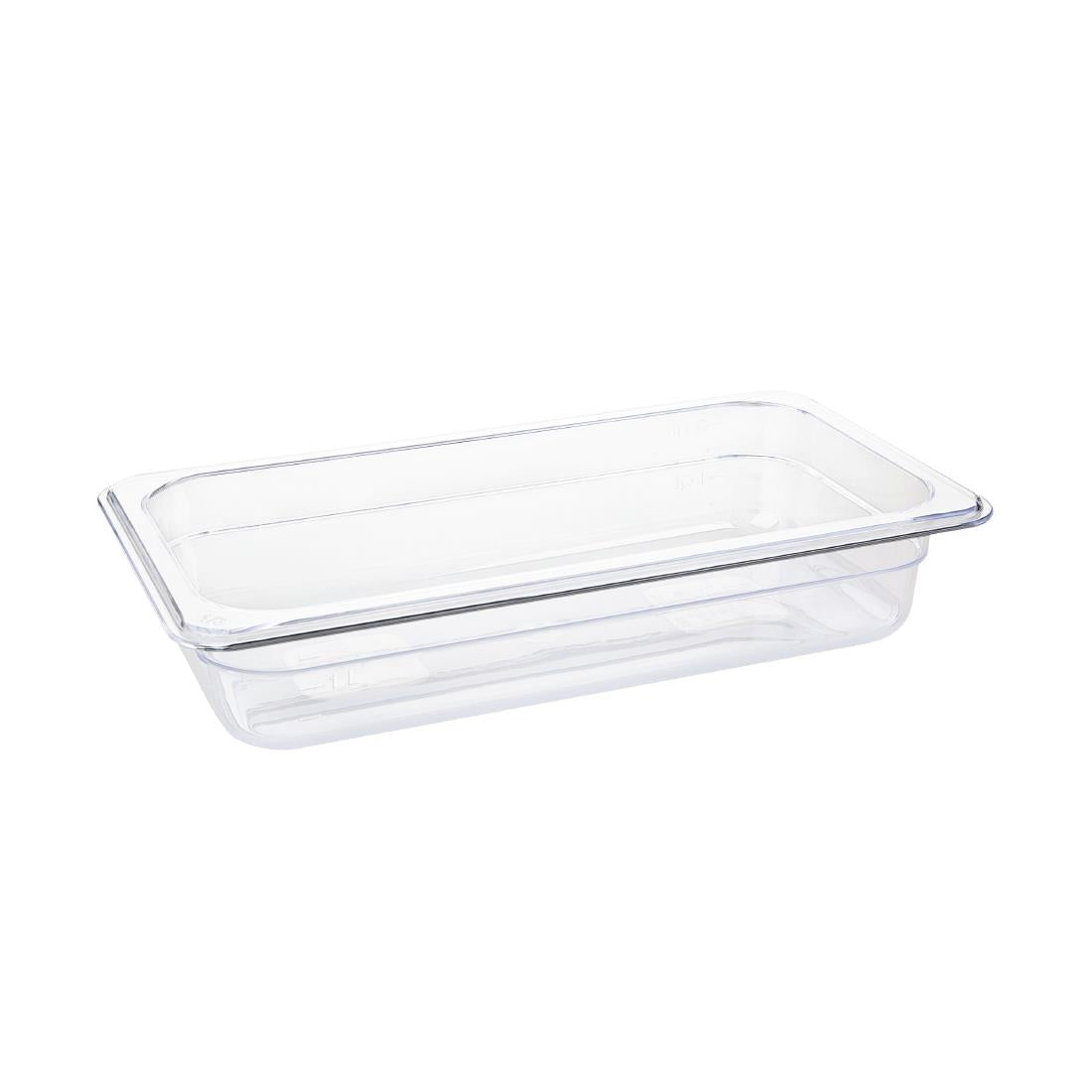 Vogue Polycarbonate 1/3 Gastronorm Container product image