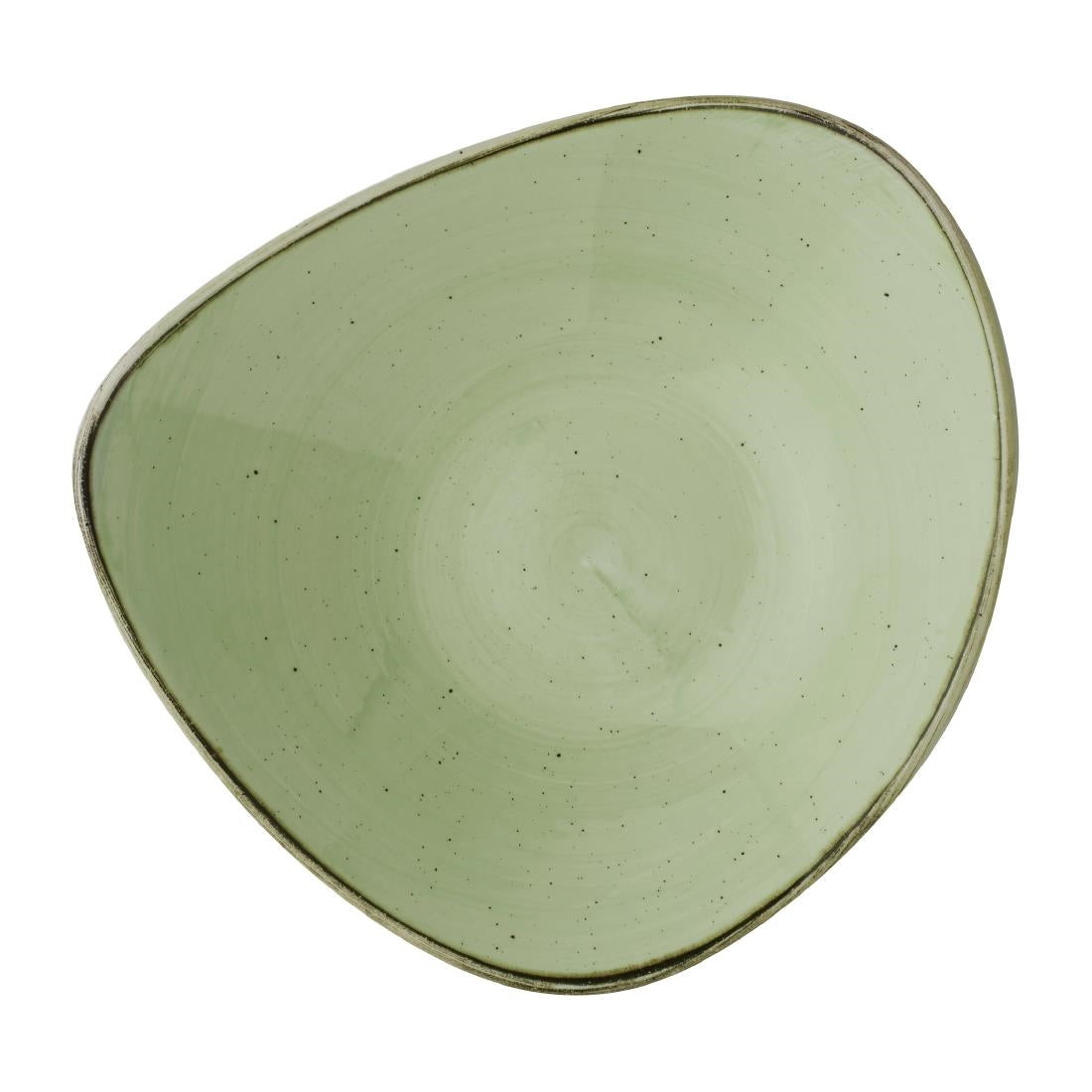 Churchill Stonecast Sage Green Triangle Bowl product image