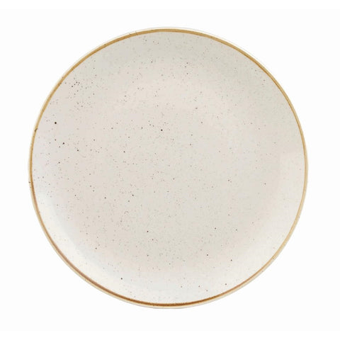 Churchill Stonecast Round Coupe Plate Barley White 260mm (Pack of 12)