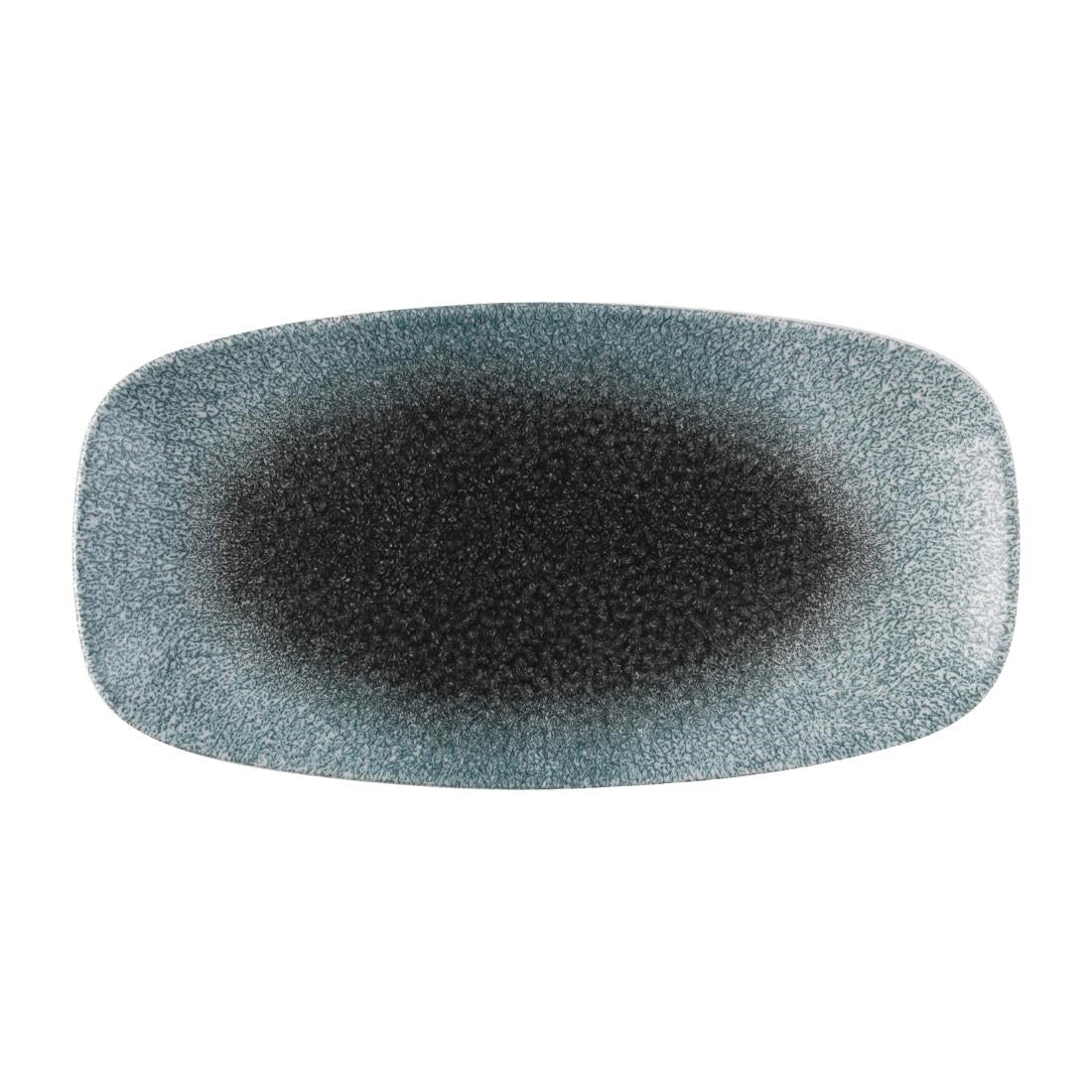 Churchill Raku Duo Chefs Oblong Plate Topaz product image