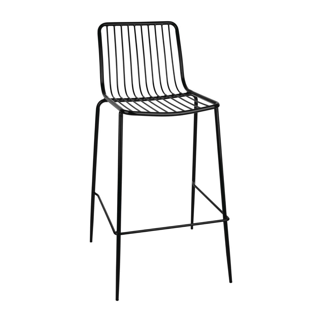 Bolero Steel Wire High Stools Black product image