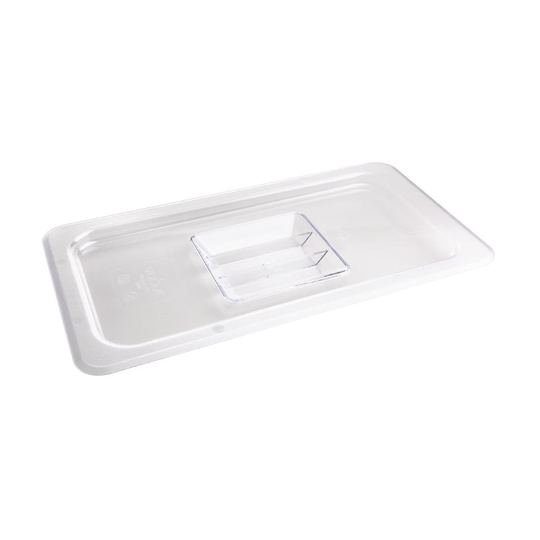 Vogue Polycarbonate 1/3 Gastronorm Lid Clear product image