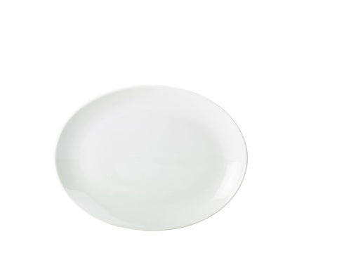 Genware 112125 Royal Oval Plate 25.4 cm / 10" - Pack of 6