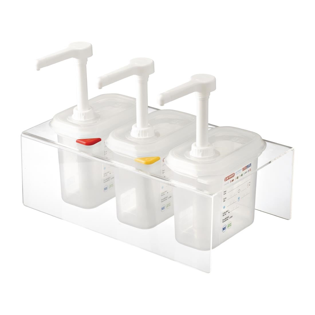 Araven Sauce Dispensers with Pump GN 1/9 product image