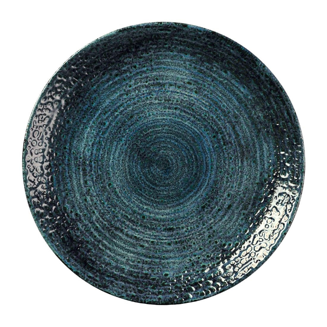 Churchill Homespun Chroma Blue Coupe Plate product image