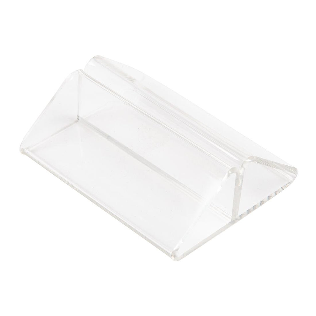 Acrylic Triangle Menu Holder | Advantage Catering Equipment