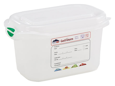 Genware 12350 GN Storage Container 1/9 100mm Deep 1L - Pack of 12