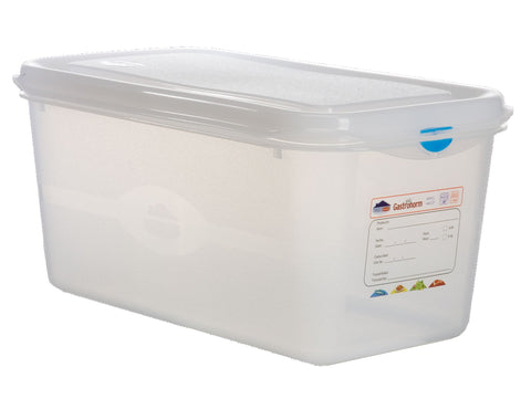 Genware 12450 GN Storage Container 1/3 150mm Deep 6L - Pack of 6