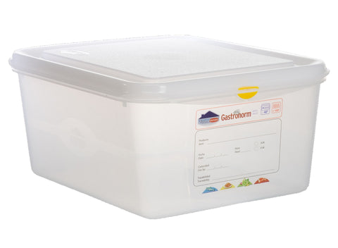 Genware 12480 GN Storage Container 1/2 150mm Deep 10L - Pack of 6