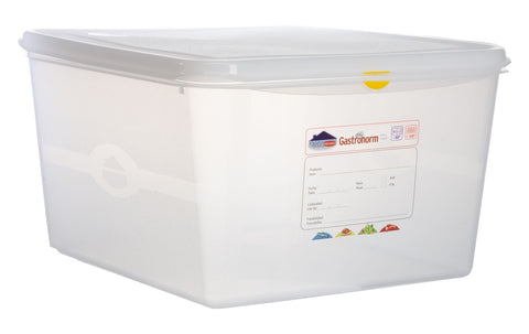 Genware 12520 GN Storage Container 2/3 200mm Deep 19L - Pack of 6