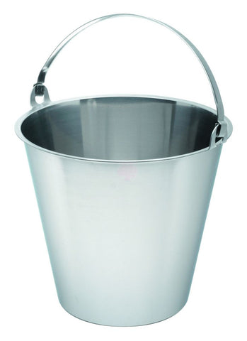 Genware 13012 Swedish S/St. Bucket 12 Litre Graduated