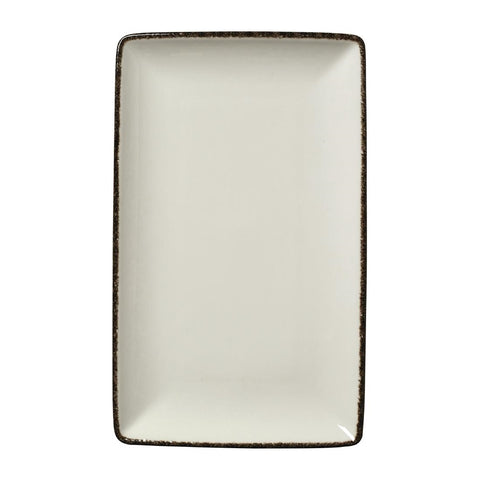 Steelite Charcoal Dapple Rectangle One Plates 270 x 167mm (Pack of 6)