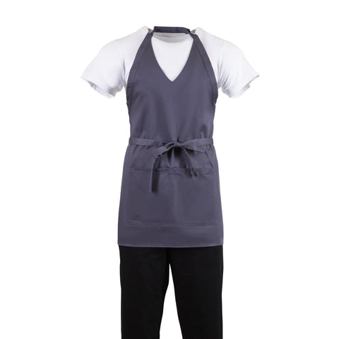 Whites V Neck Service Apron Charcoal product image