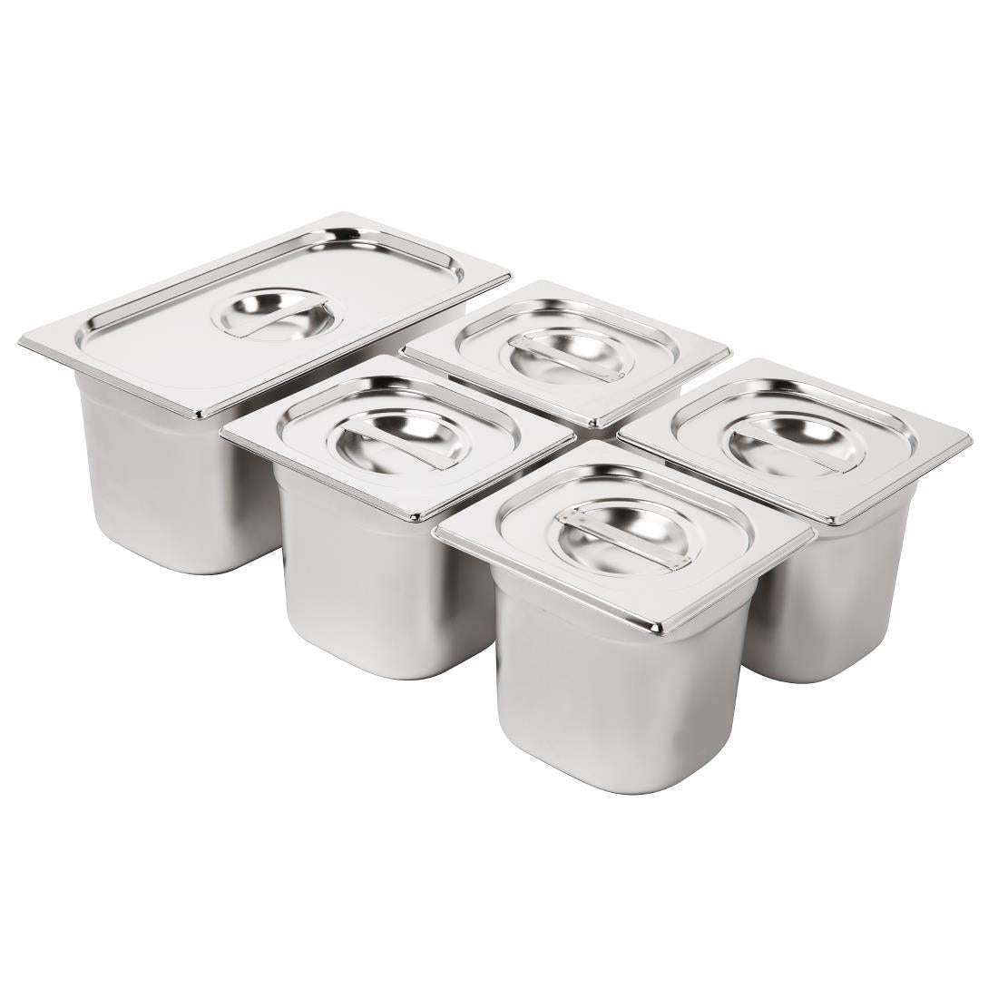 Vogue Stainless Steel Gastronorm Tray Set 1/3 product image