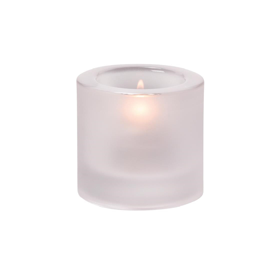 Hollowick Thick Round Satin Crystal Tealight product image