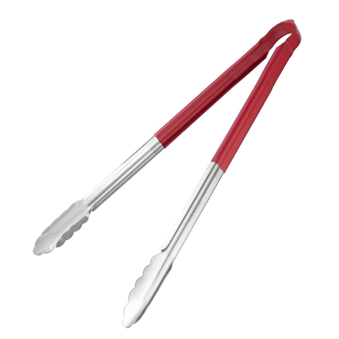 Hygiplas Colour Coded Serving Tong Red 405mm product image