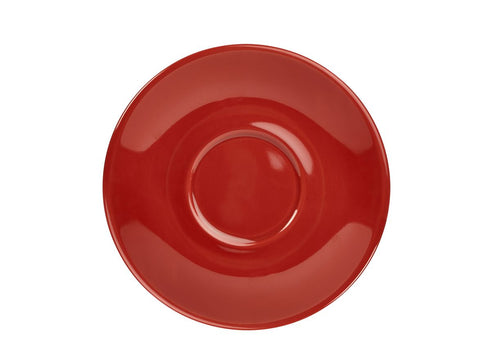 Genware 182115R Royal Saucer 16cm Red - Pack of 6