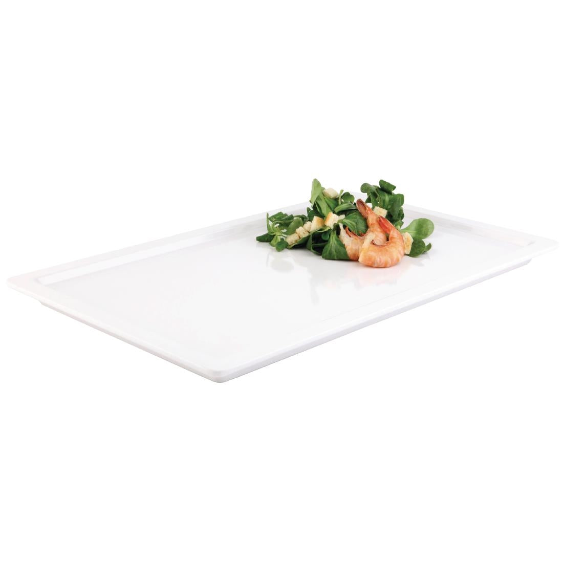 APS Apart Melamine Rectangular Buffet Tray White GN 1/1 product image