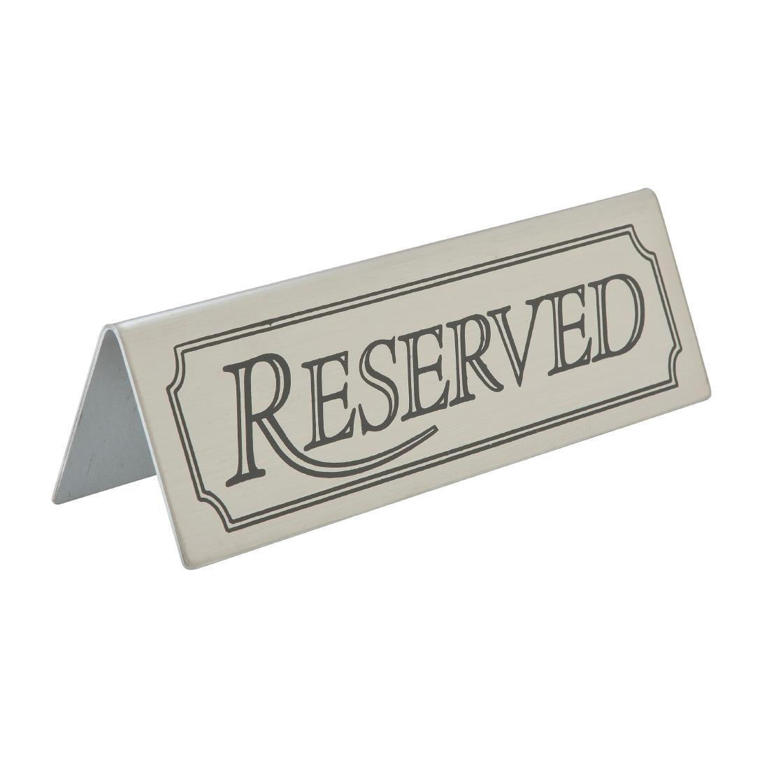 Beaumont Reserved Table Sign Stainless Steel product image