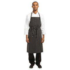 Chef Works Premium Woven Bib Apron Stripe