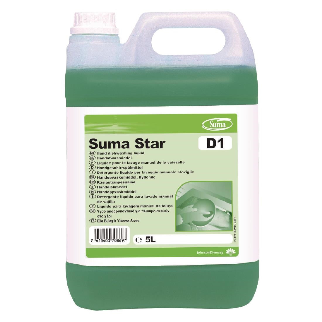Suma Star D1 Washing Up Liquid Concentrate product image