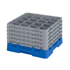 Cambro Camrack Blue Glass Rack 16 Compartment 279mm Max Height