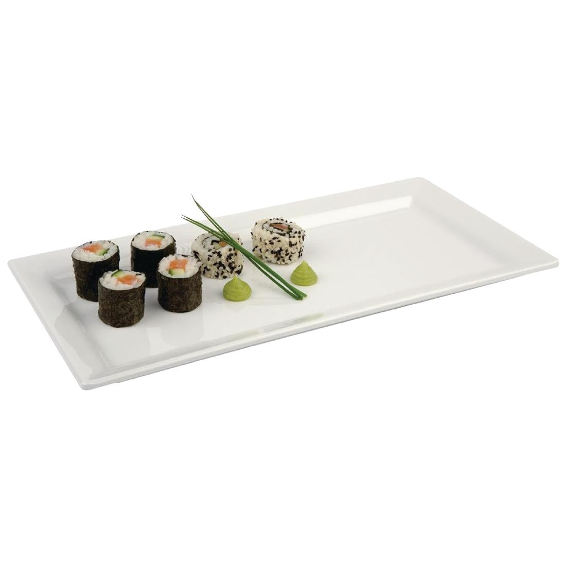 APS Pure Melamine Rectangular Tray 14in product image