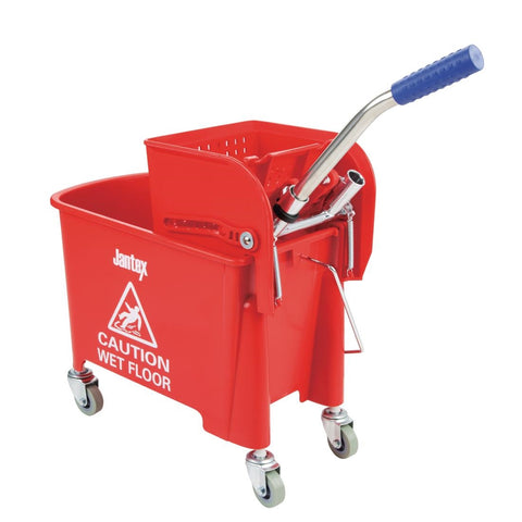 Jantex Kentucky Red Mop Bucket and Wringer 20Ltr