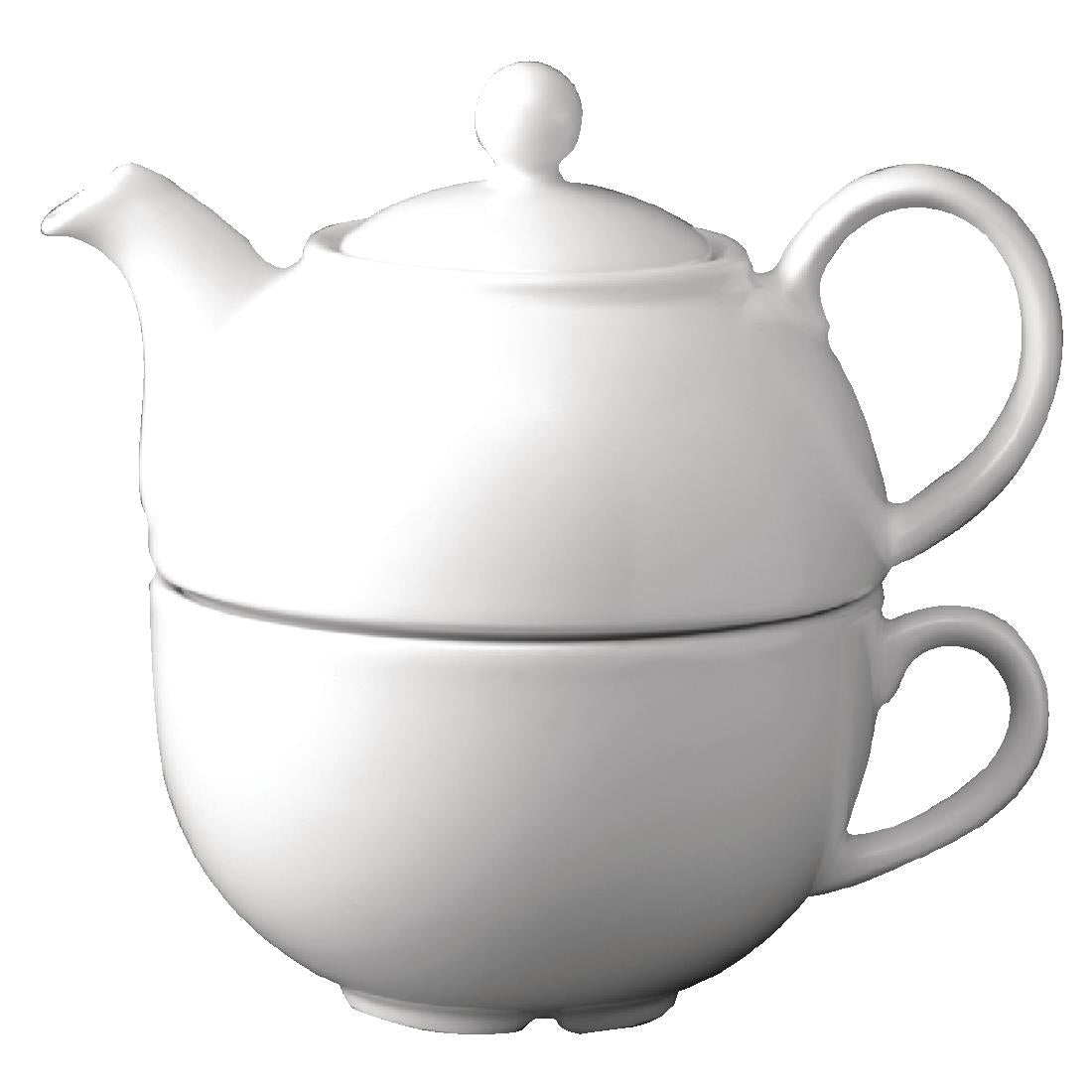 Churchill Plain Whiteware Teapots 370ml product image