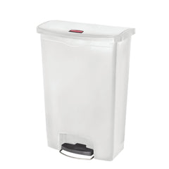 Rubbermaid Slim Jim Step-On Bin Front Pedal 90Ltr White