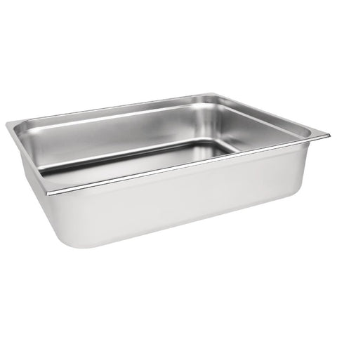 Vogue Stainless Steel 2/1 Gastronorm Tray 150mm