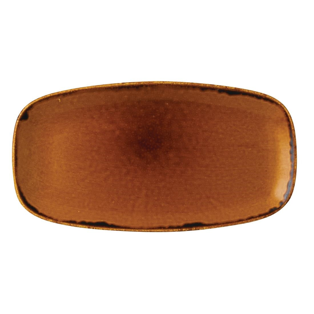 Dudson Harvest Oblong Chefs Plates Brown 355 product image