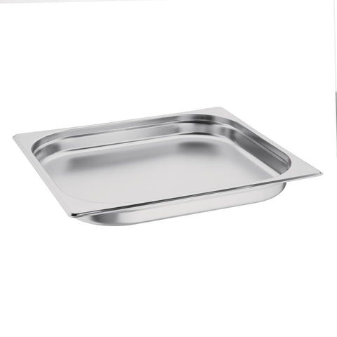 Vogue Stainless Steel Gastronorm 2/3 Tray 20mm