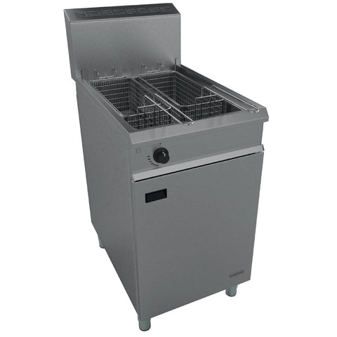 Falcon Chieftain Single Tank Twin Basket Free Standing Natural Gas Fryer G1838X