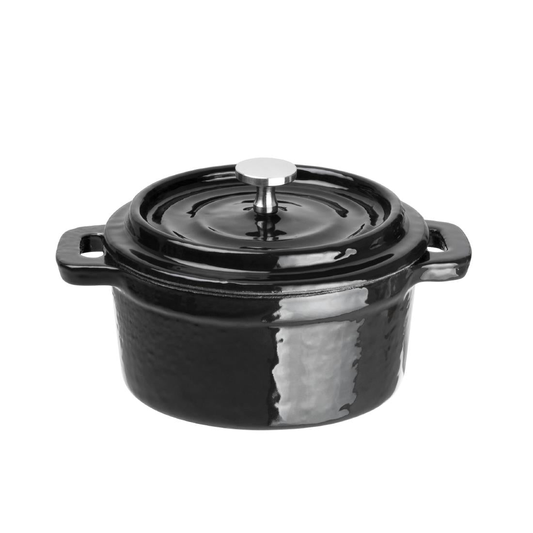 Vogue Cast Iron Round Mini Pot Black product image