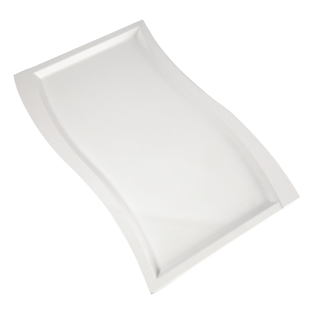 APS Wave Melamine Platter White GN 1/1 product image