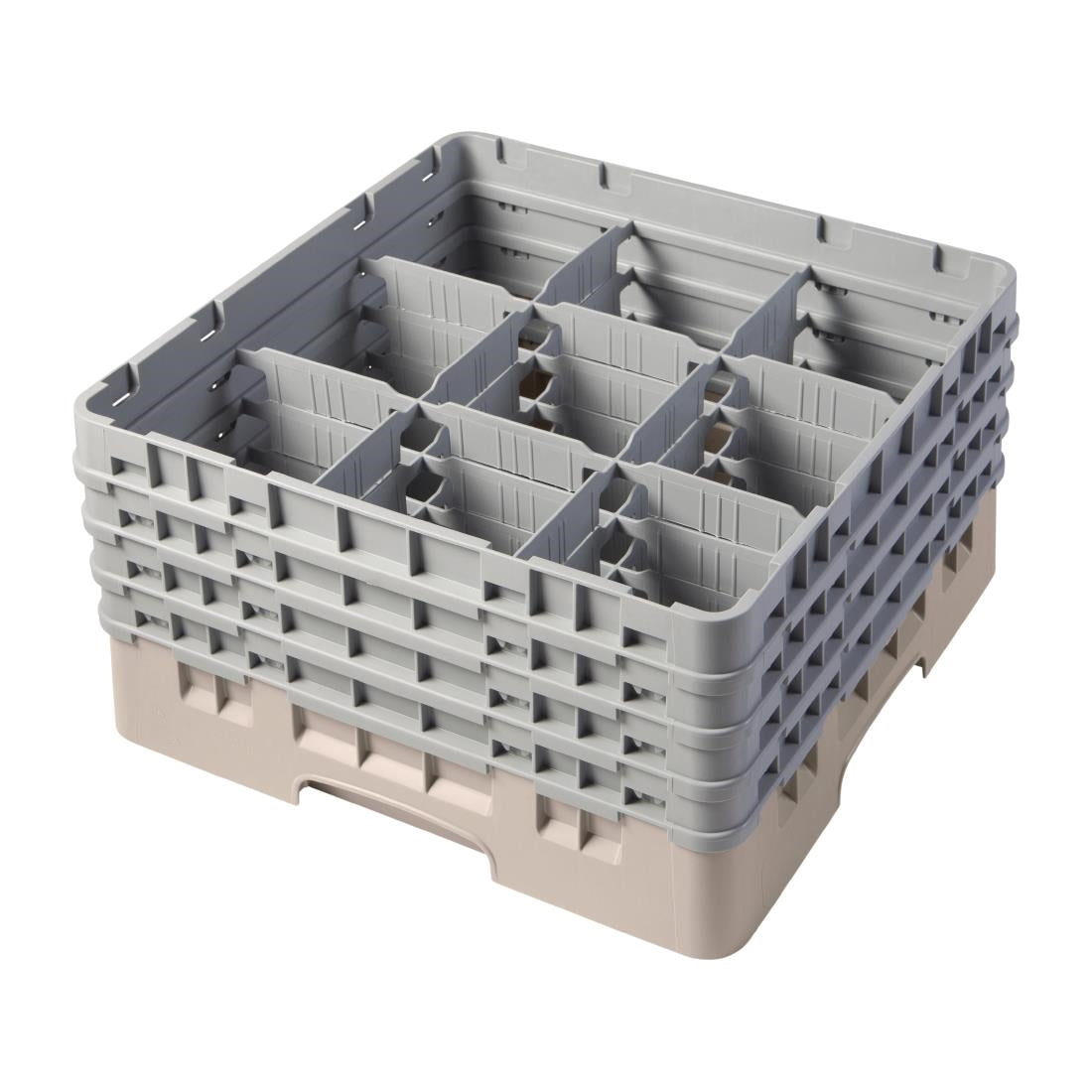 Cambro Camrack Beige 9 Compartments Max Glass product image